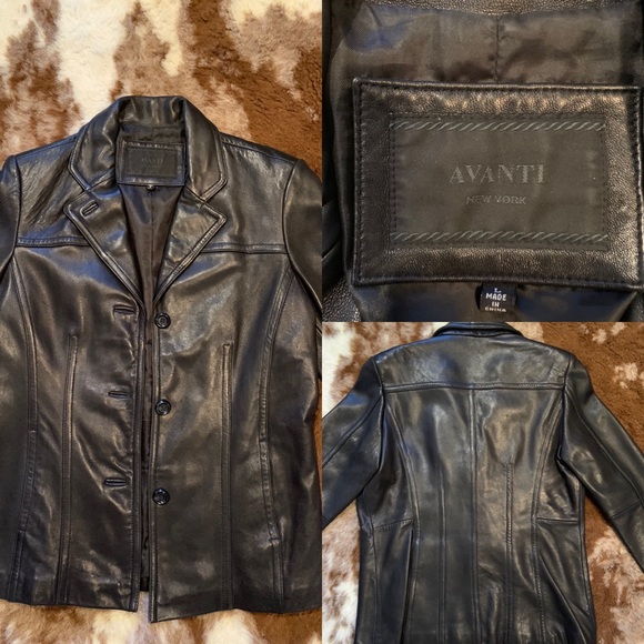 Avanti Leather Coat - Picture 1 of 1
